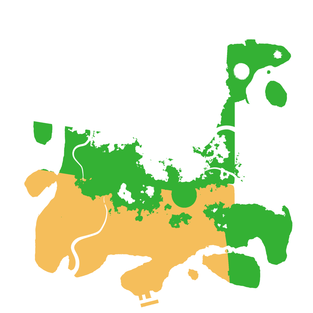 Biome Rust Map: Procedural Map, Size: 3500, Seed: 9848942