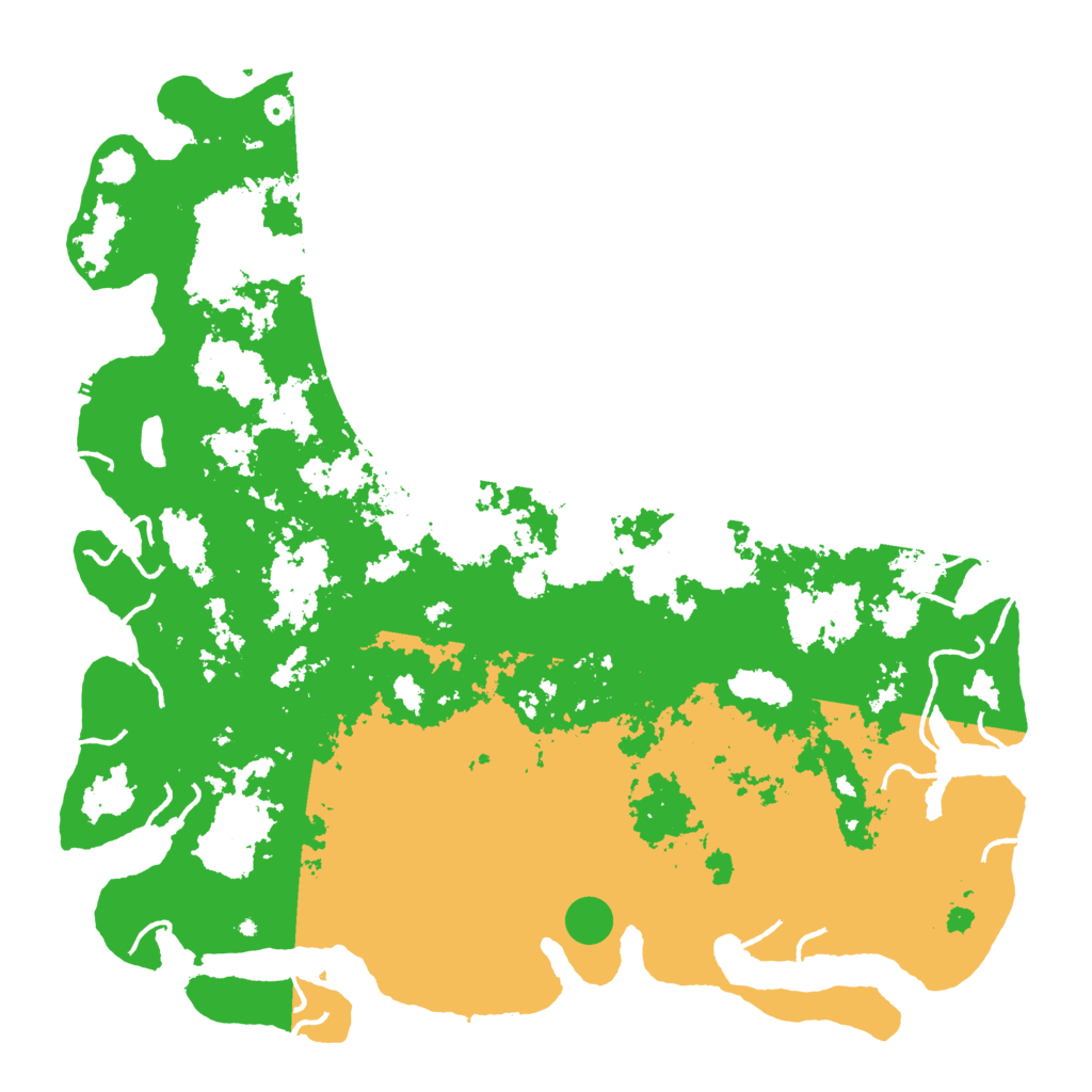 Biome Rust Map: Procedural Map, Size: 6000, Seed: 1337133713