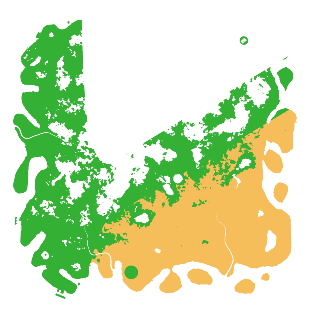 Biome Rust Map: Procedural Map, Size: 6000, Seed: 4100320