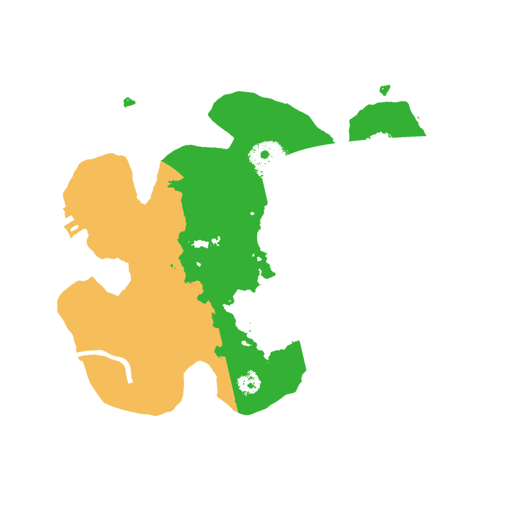 Biome Rust Map: Procedural Map, Size: 2300, Seed: 74
