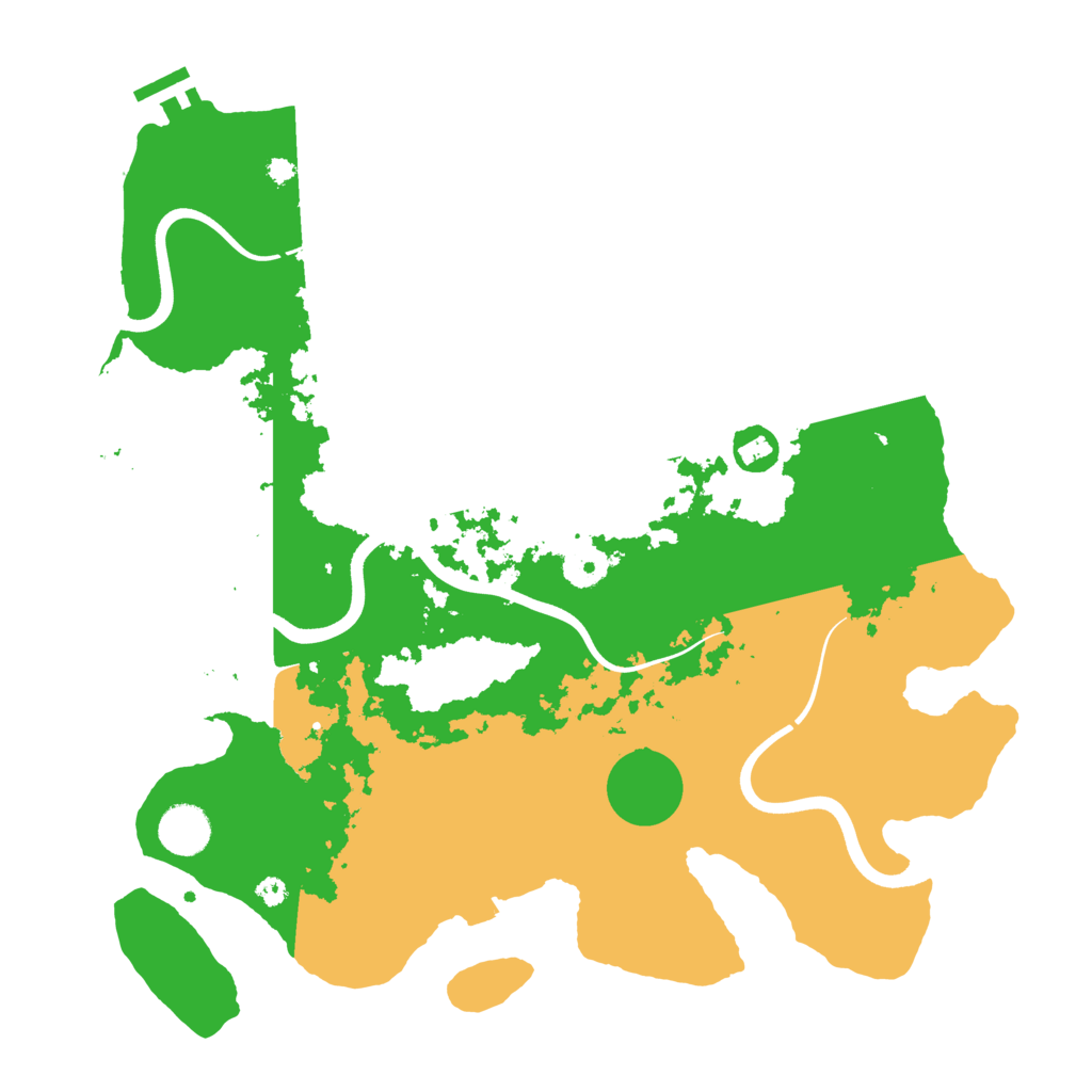 Biome Rust Map: Procedural Map, Size: 3800, Seed: 1991832197