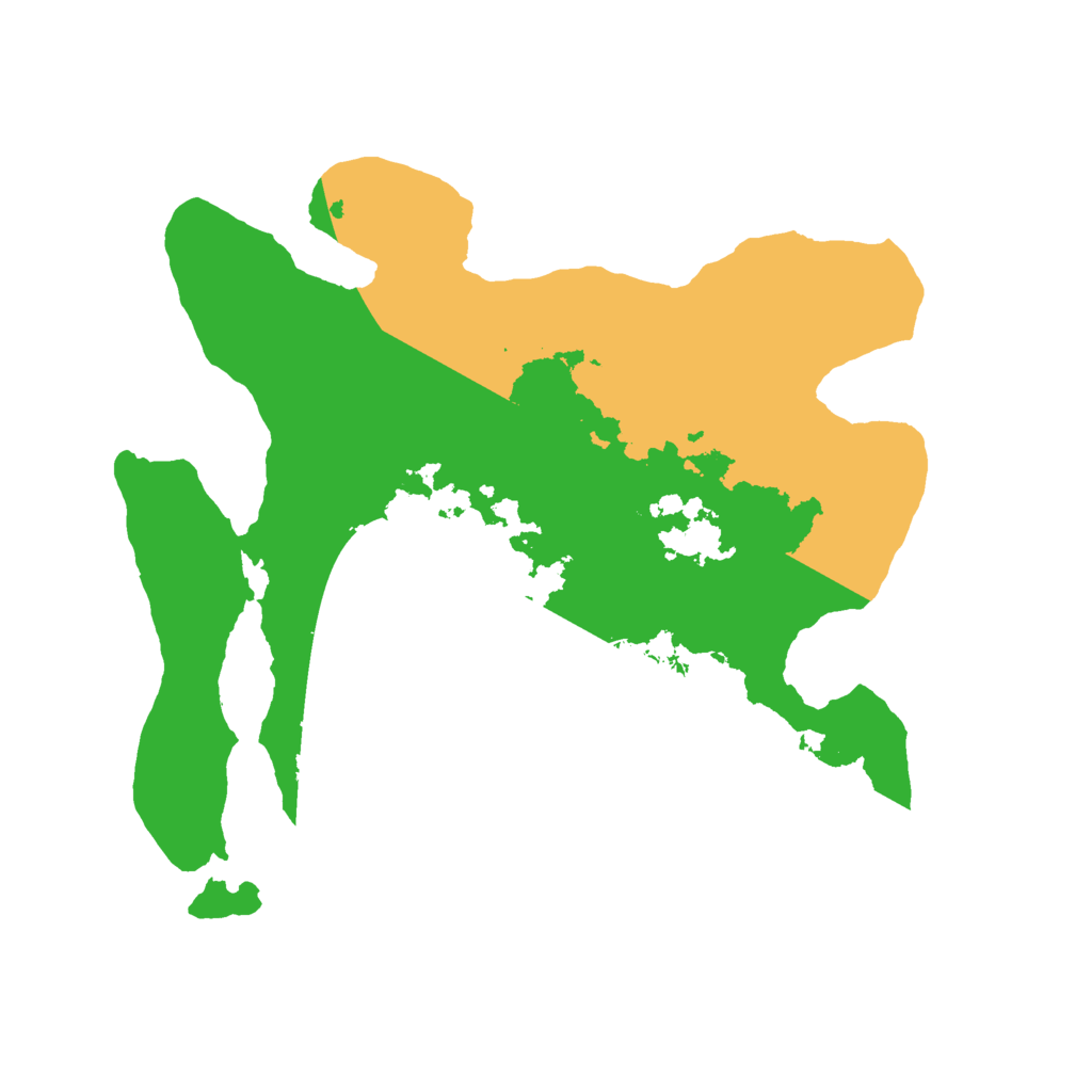 Biome Rust Map: Barren, Size: 2500, Seed: 43