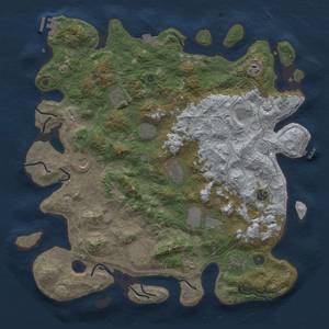 Thumbnail Rust Map: Procedural Map, Size: 4500, Seed: 1337, 19 Monuments