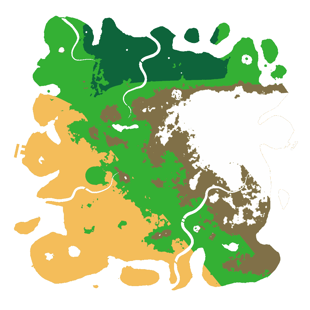 Biome Rust Map: Procedural Map, Size: 4500, Seed: 1337