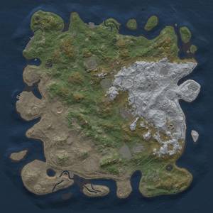 Thumbnail Rust Map: Procedural Map, Size: 4500, Seed: 1337, 19 Monuments