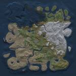 Thumbnail Rust Map: Procedural Map, Size: 4500, Seed: 1337, 16 Monuments