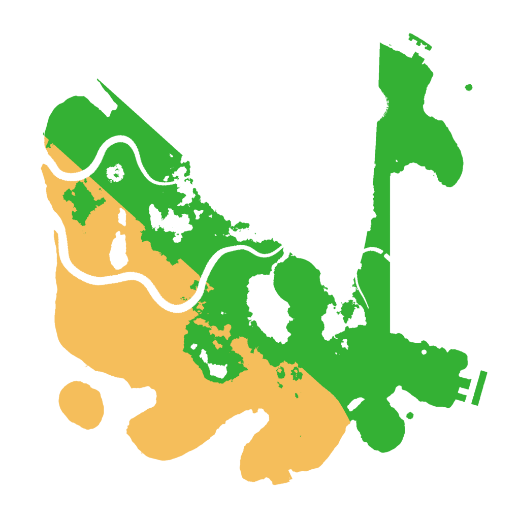 Biome Rust Map: Procedural Map, Size: 3000, Seed: 1043964457