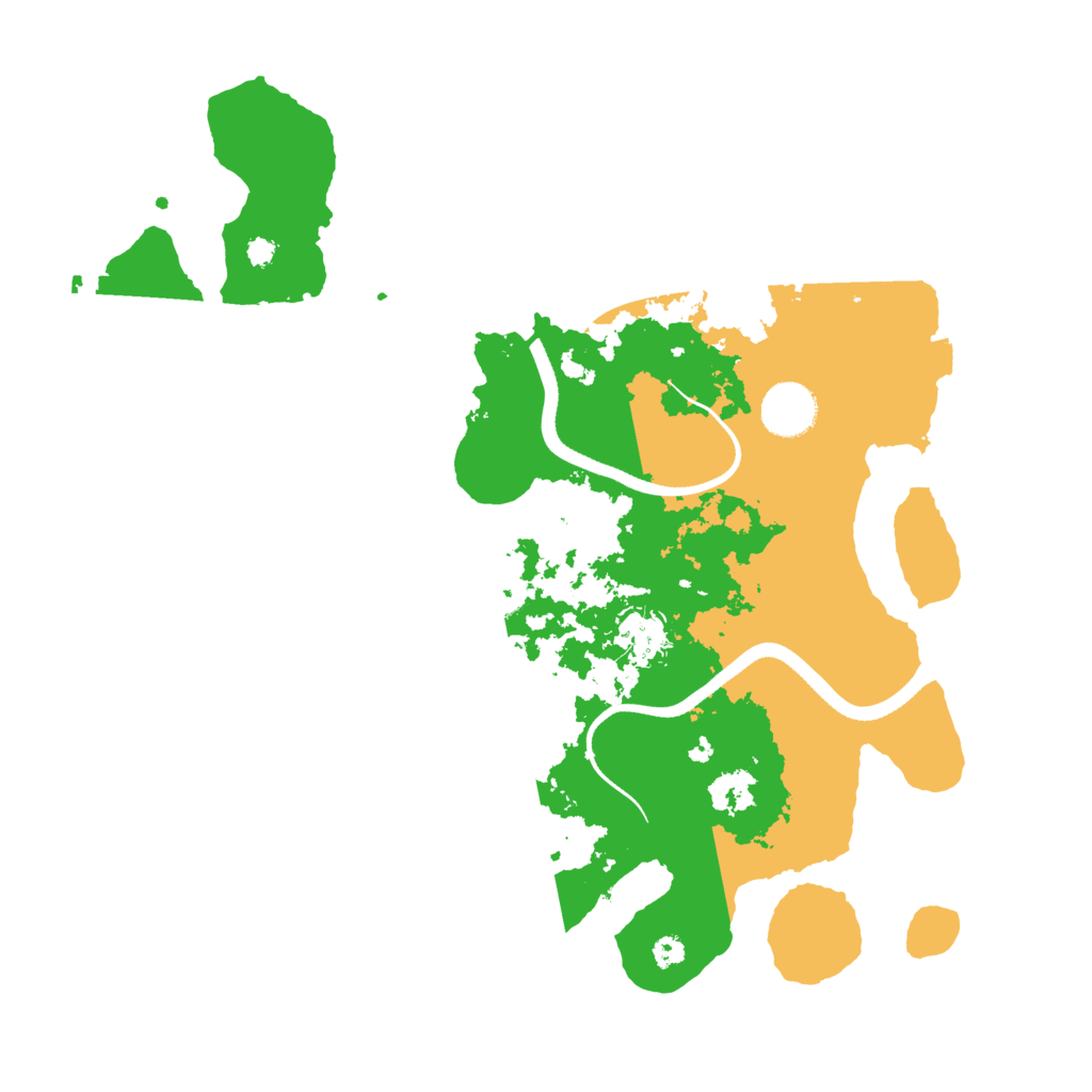 Biome Rust Map: Procedural Map, Size: 3500, Seed: 626279266