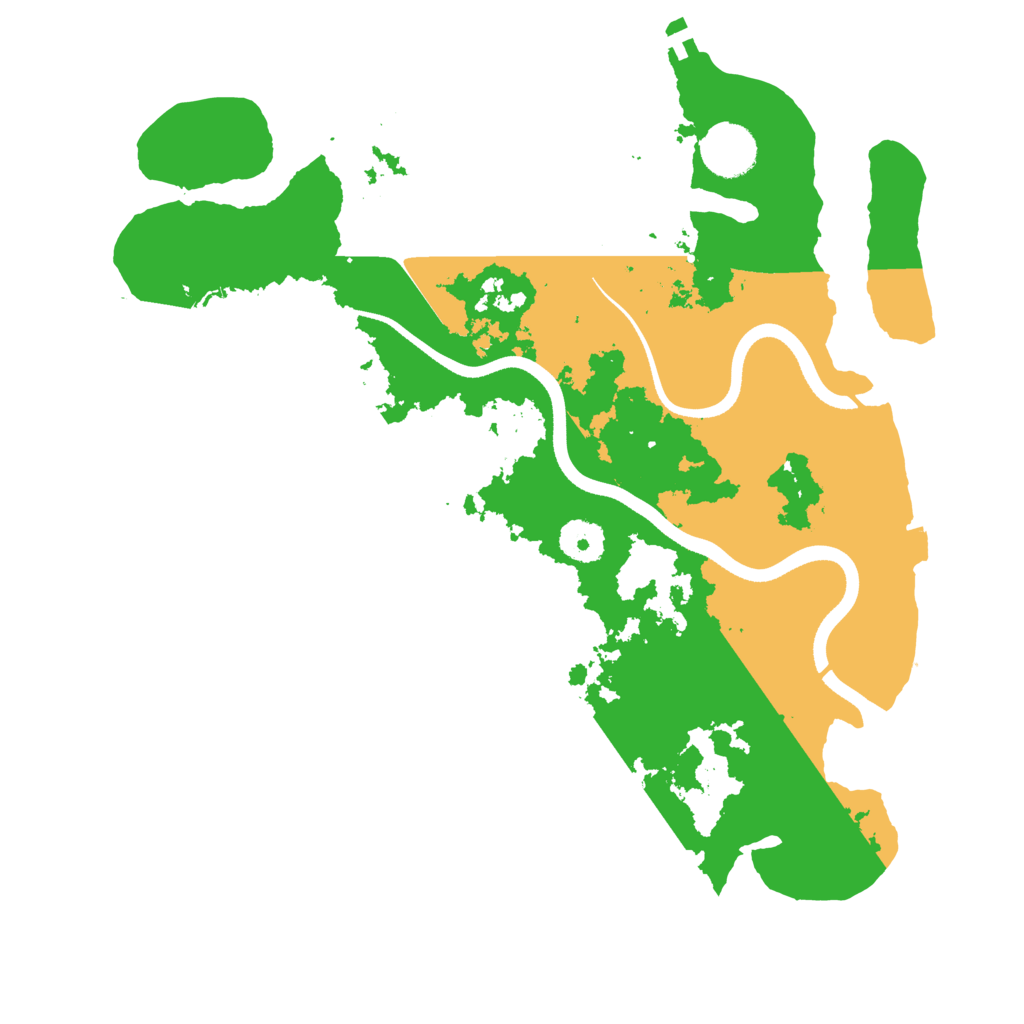 Biome Rust Map: Procedural Map, Size: 3500, Seed: 319977991