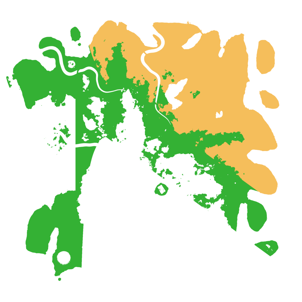 Biome Rust Map: Procedural Map, Size: 4000, Seed: 100666