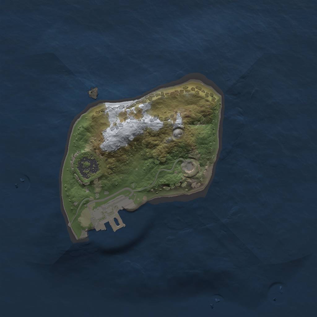 Rust Map: Procedural Map, Size: 1500, Seed: 362334, 5 Monuments