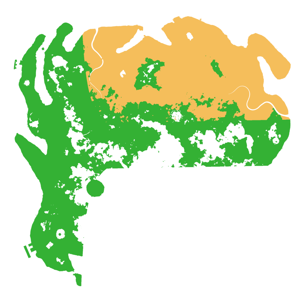 Biome Rust Map: Procedural Map, Size: 4800, Seed: 254865