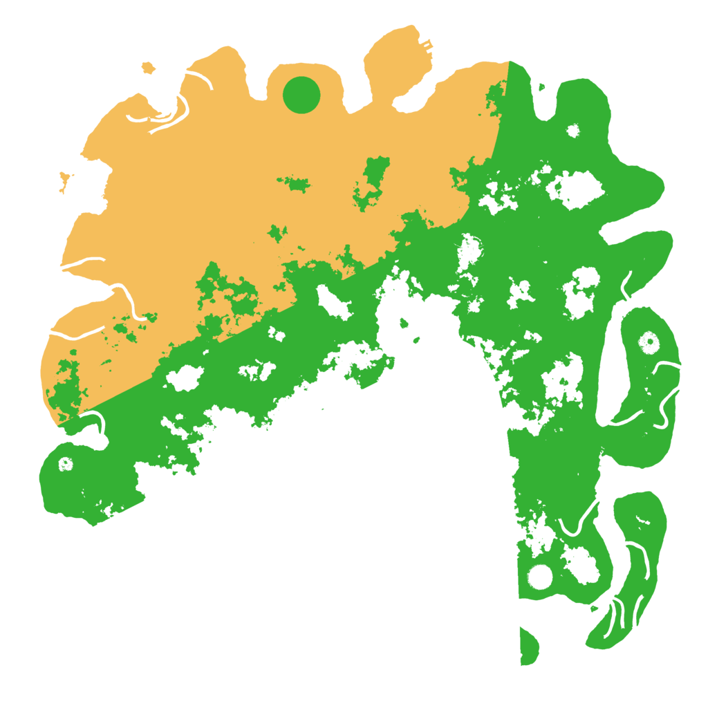 Biome Rust Map: Procedural Map, Size: 5000, Seed: 43151234
