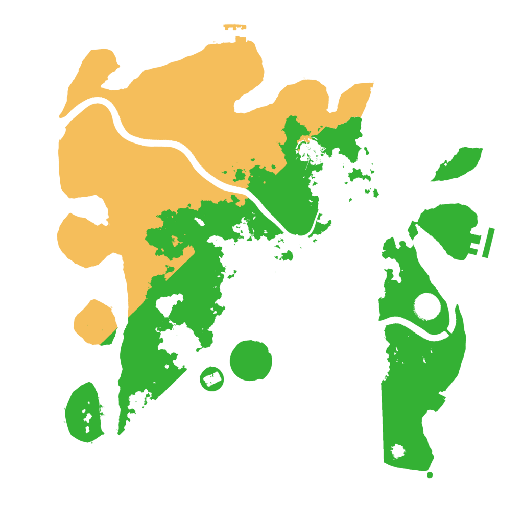 Biome Rust Map: Procedural Map, Size: 3500, Seed: 1660202863
