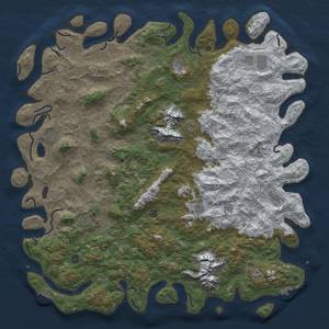 Thumbnail Rust Map: Procedural Map, Size: 6000, Seed: 8000, 20 Monuments