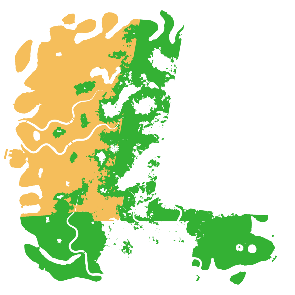 Biome Rust Map: Procedural Map, Size: 6000, Seed: 8000