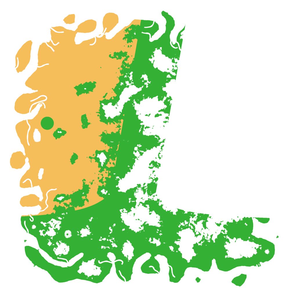 Biome Rust Map: Procedural Map, Size: 6000, Seed: 8000