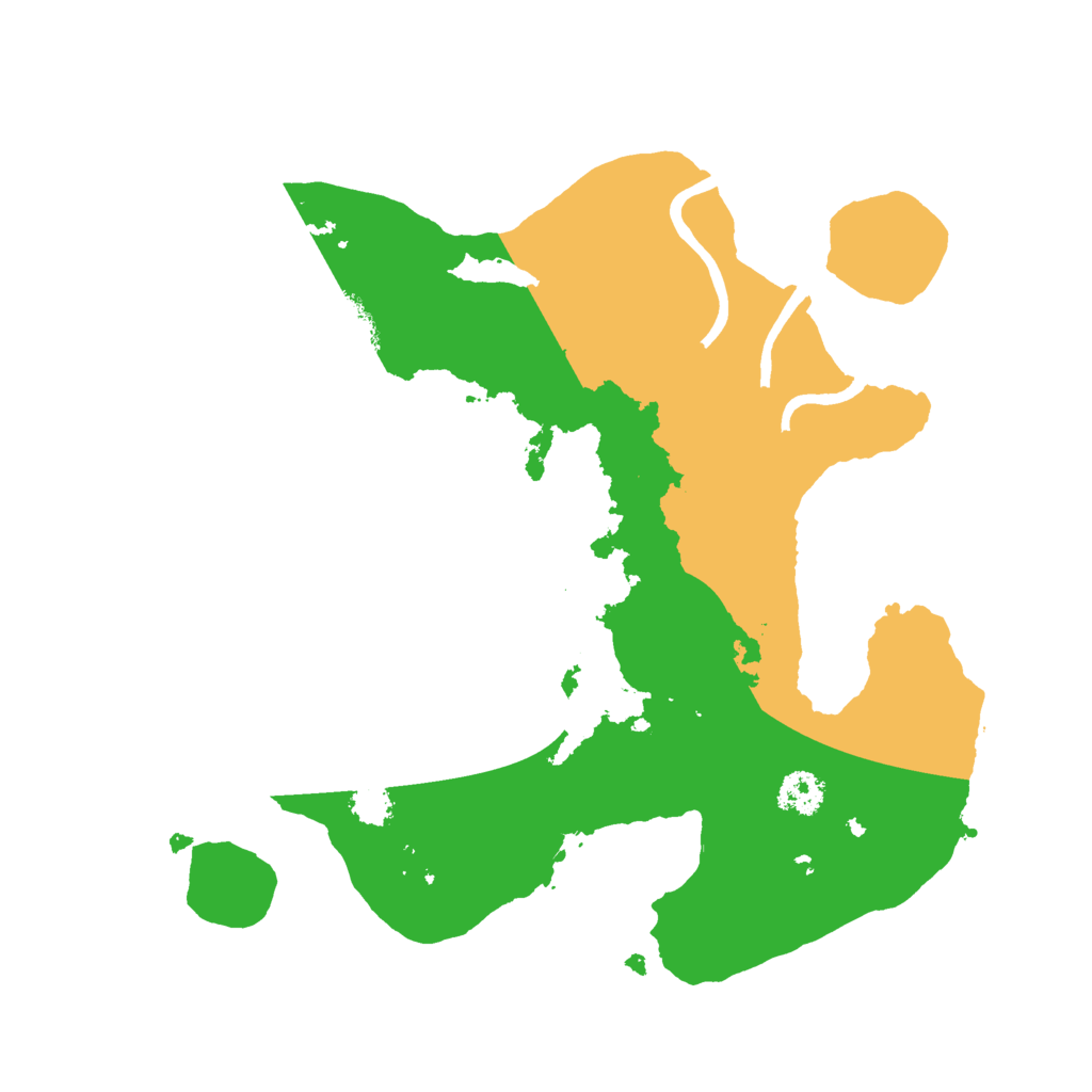 Biome Rust Map: Procedural Map, Size: 2500, Seed: 548714498