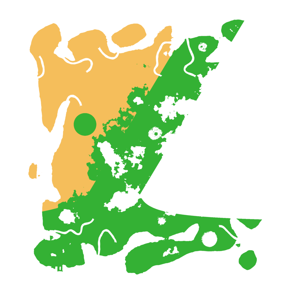 Biome Rust Map: Procedural Map, Size: 3500, Seed: 87654