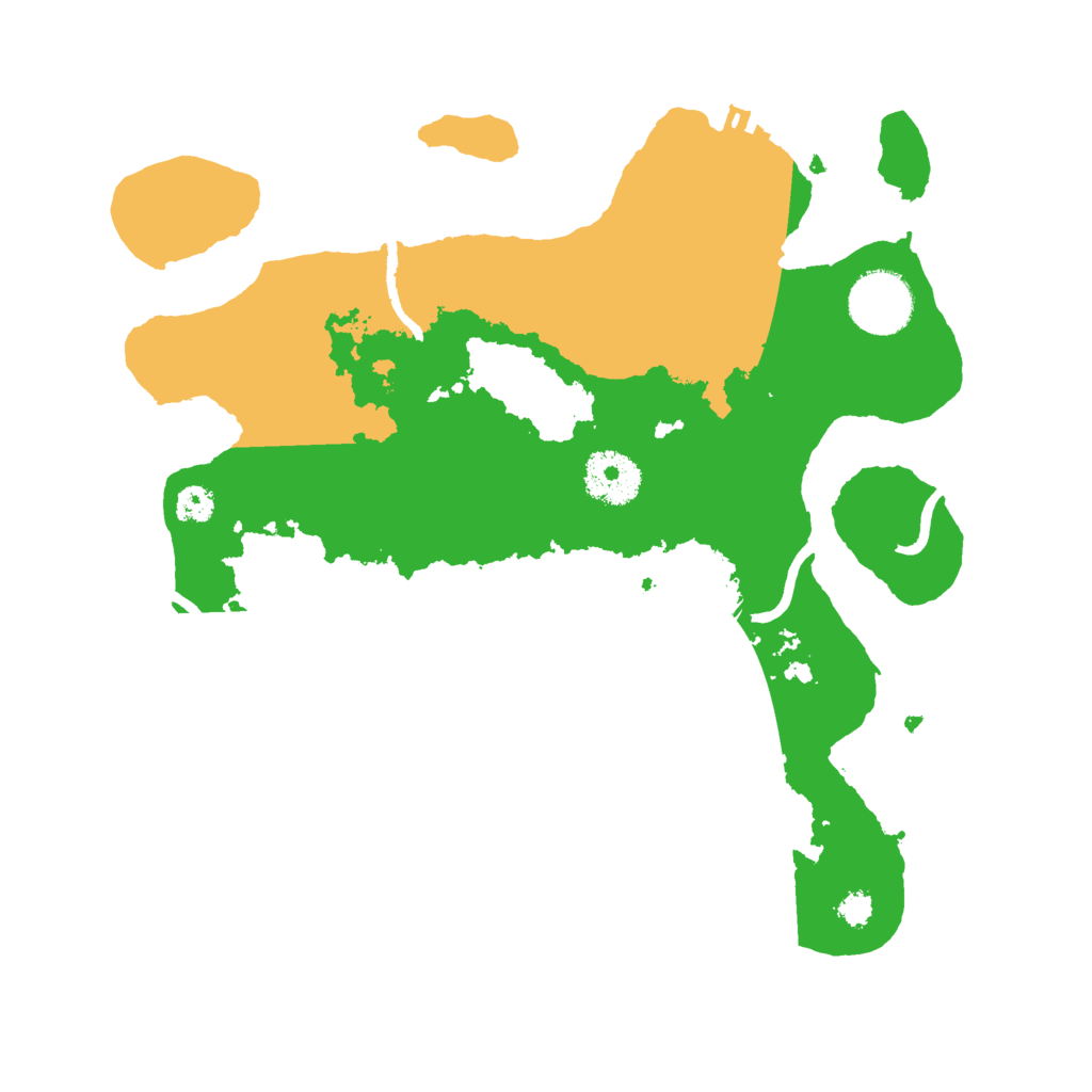 Biome Rust Map: Procedural Map, Size: 3000, Seed: 3911
