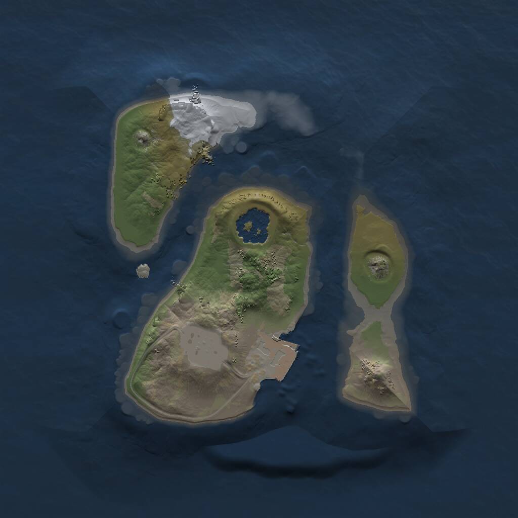 Rust Map: Procedural Map, Size: 1500, Seed: 283742, 1 Monuments