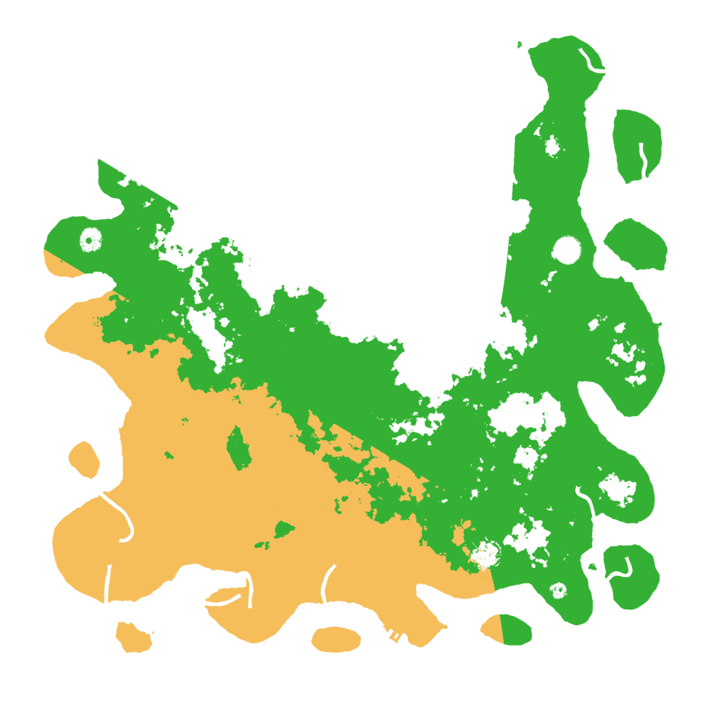 Biome Rust Map: Procedural Map, Size: 4500, Seed: 672276601