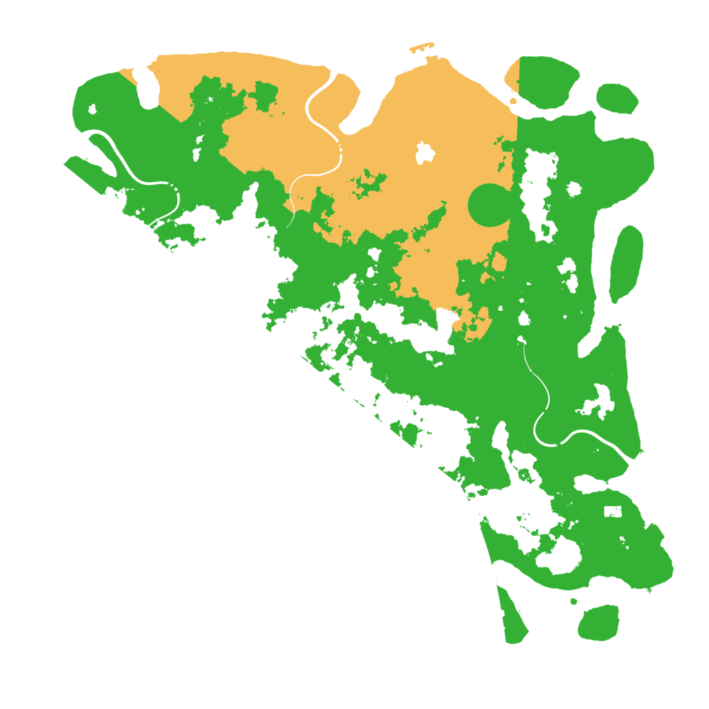 Biome Rust Map: Procedural Map, Size: 4300, Seed: 1005