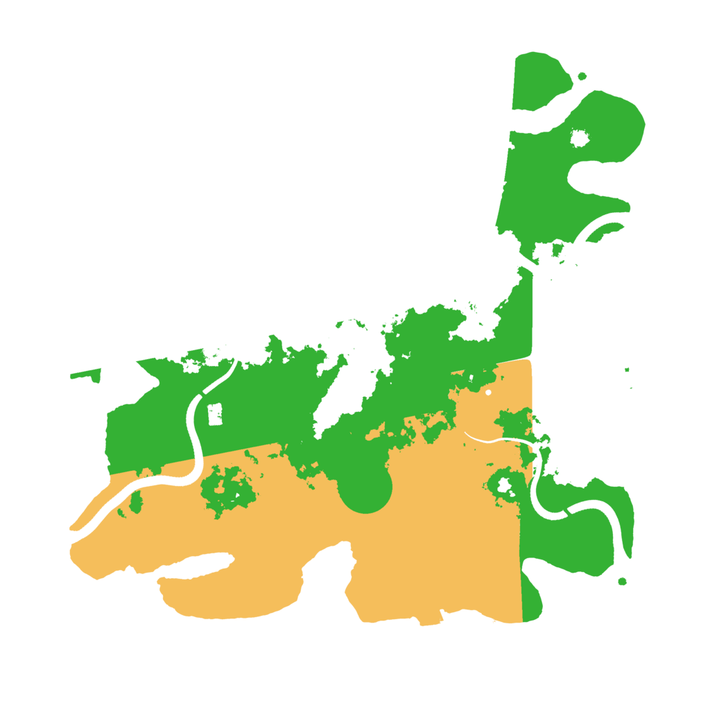 Biome Rust Map: Procedural Map, Size: 3500, Seed: 209252491