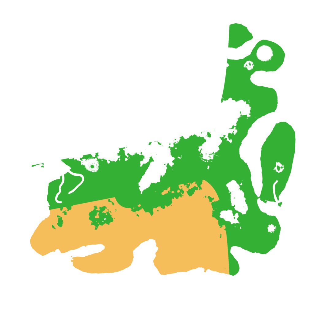 Biome Rust Map: Procedural Map, Size: 3500, Seed: 209252491