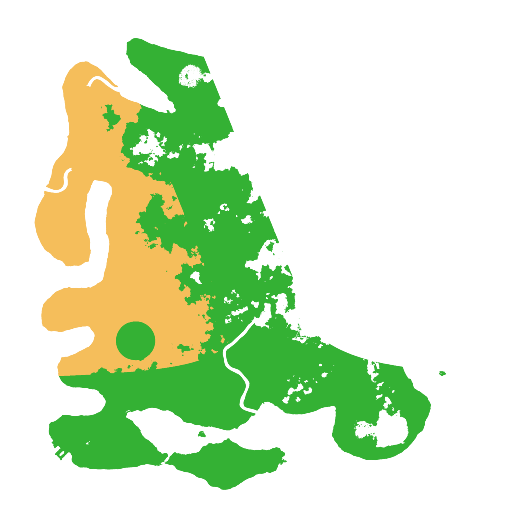 Biome Rust Map: Procedural Map, Size: 3500, Seed: 296054299
