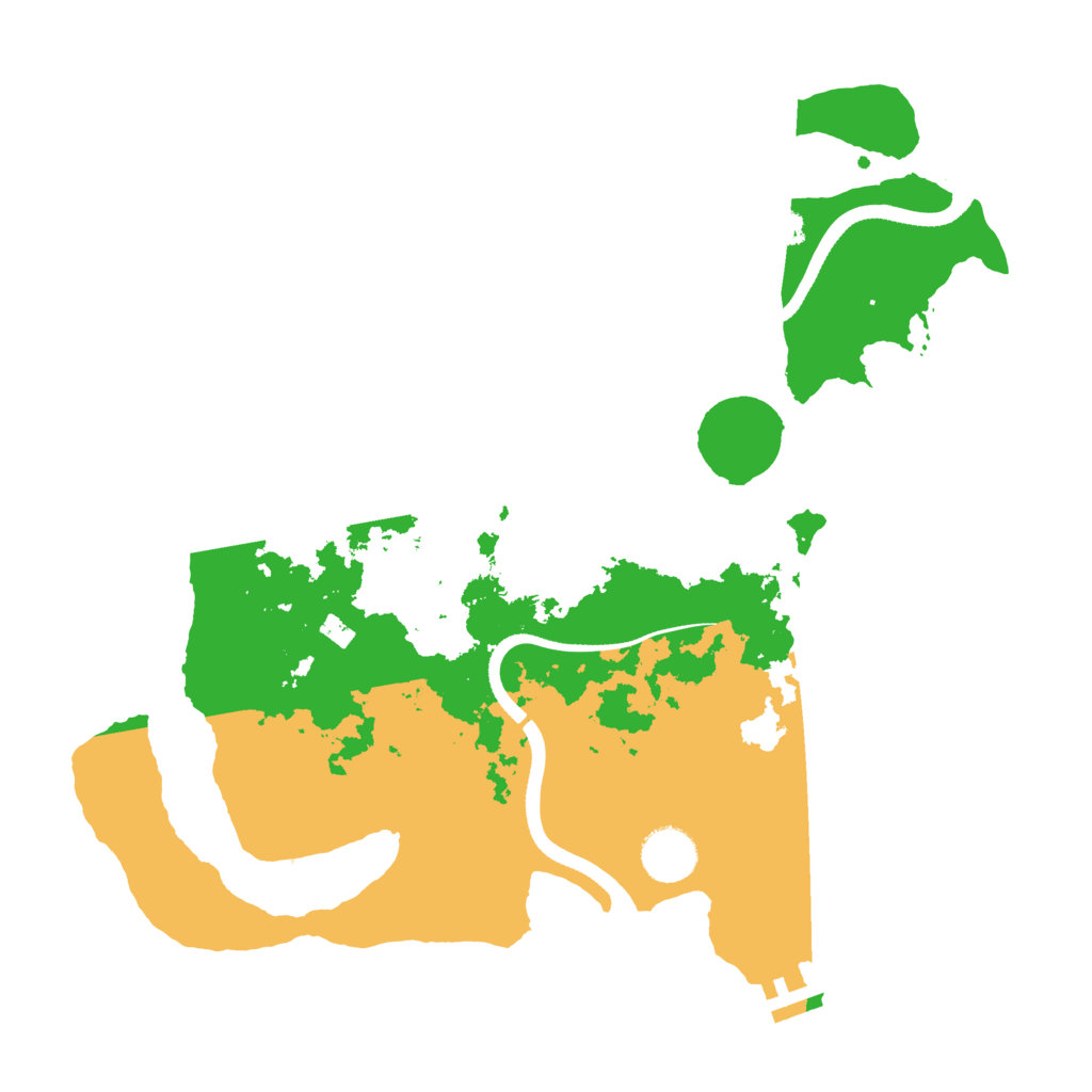 Biome Rust Map: Procedural Map, Size: 3500, Seed: 45