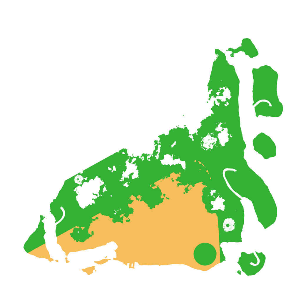 Biome Rust Map: Procedural Map, Size: 3500, Seed: 5447