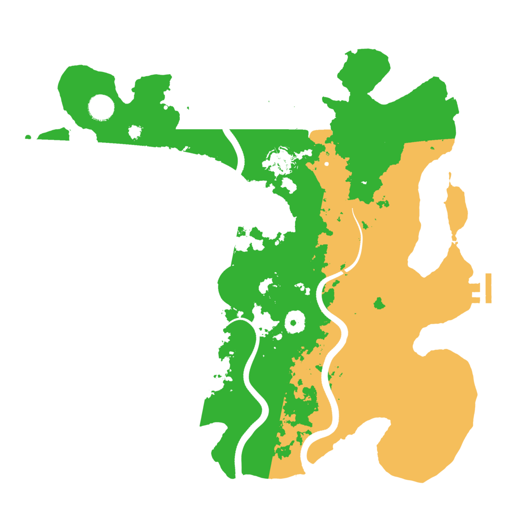 Biome Rust Map: Procedural Map, Size: 3500, Seed: 1339692525