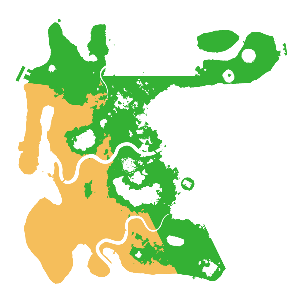 Biome Rust Map: Procedural Map, Size: 3800, Seed: 200222