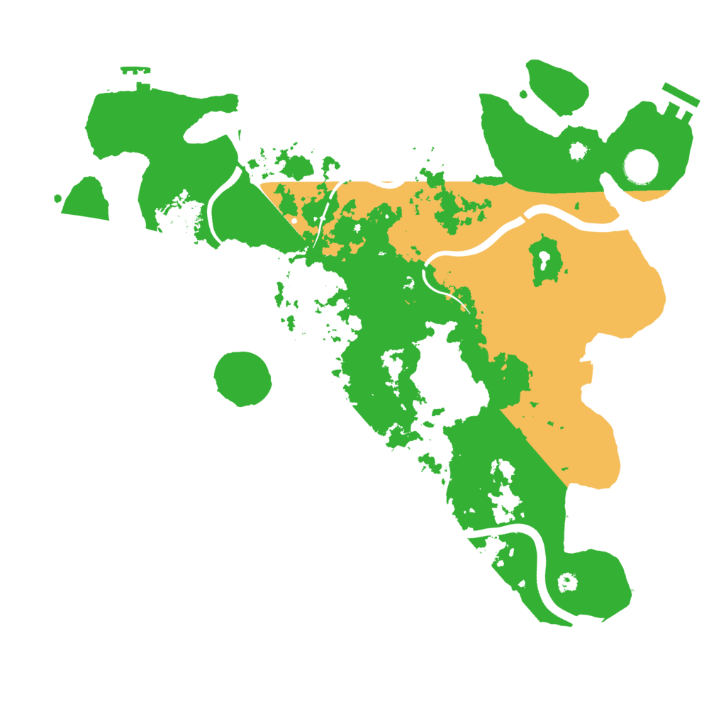 Biome Rust Map: Procedural Map, Size: 3700, Seed: 490651363