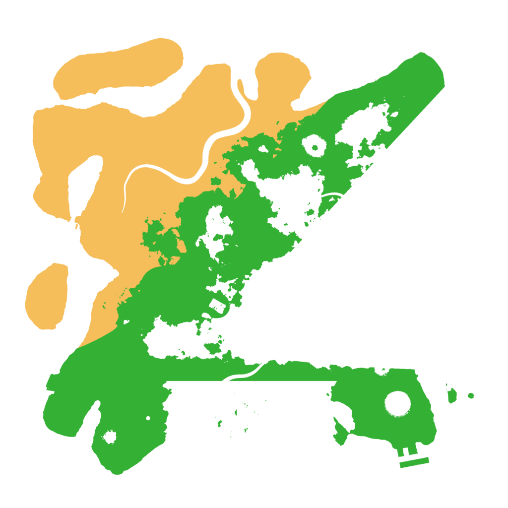 Biome Rust Map: Procedural Map, Size: 3500, Seed: 551957899