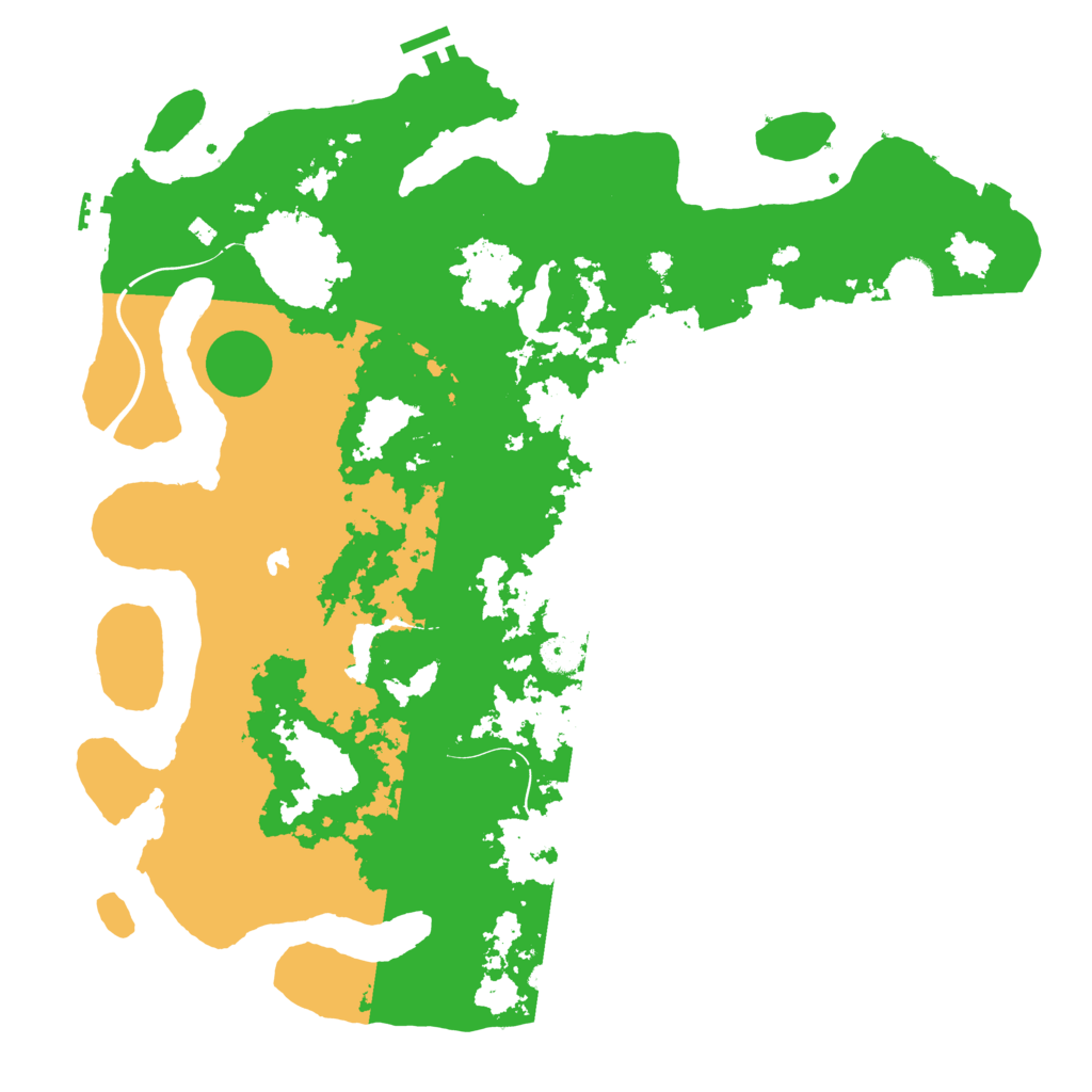 Biome Rust Map: Procedural Map, Size: 4350, Seed: 1236688382