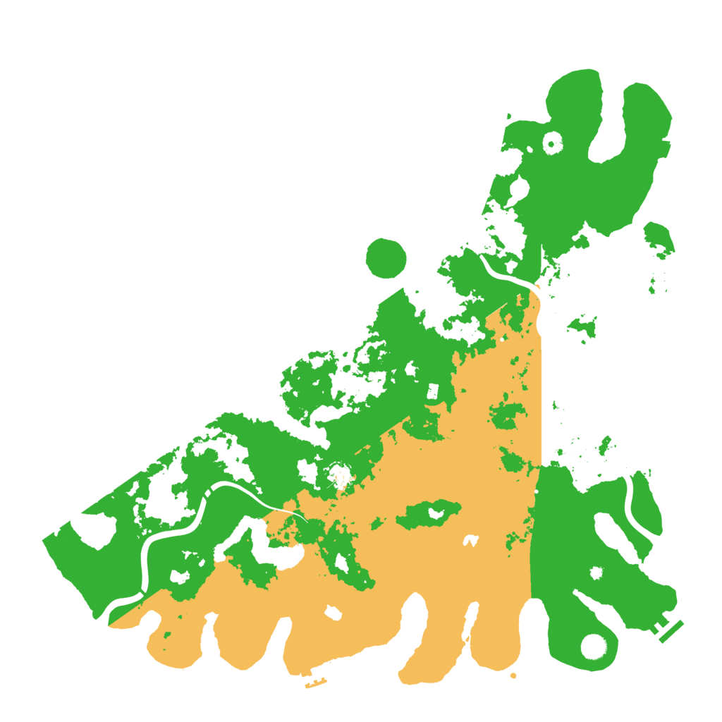 Biome Rust Map: Procedural Map, Size: 4950, Seed: 911710510