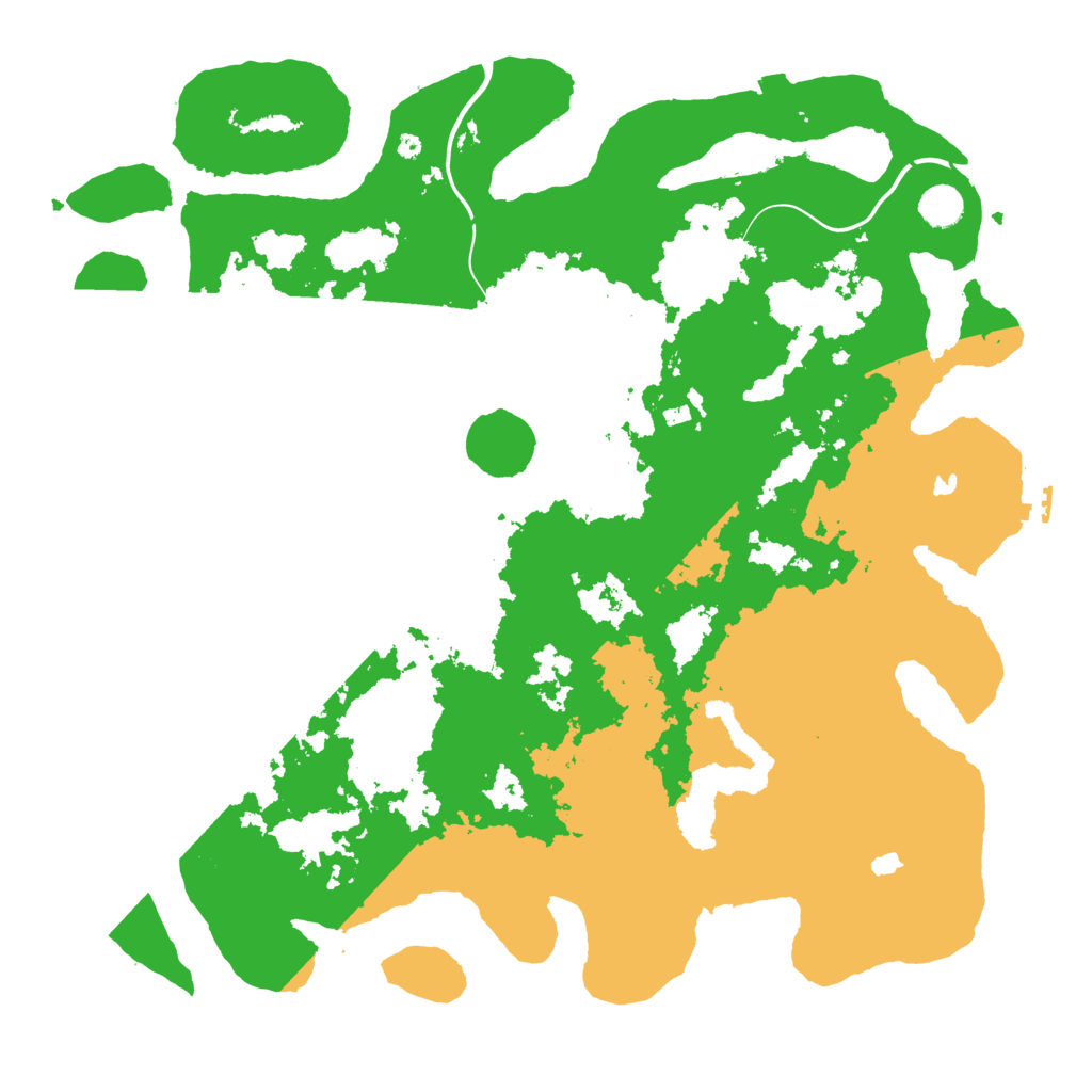 Biome Rust Map: Procedural Map, Size: 4500, Seed: 1337280341