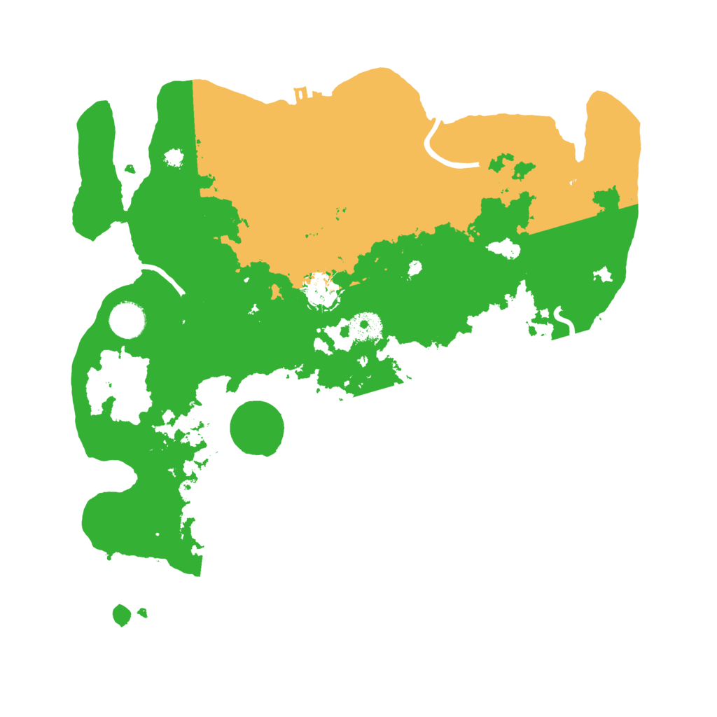 Biome Rust Map: Procedural Map, Size: 3500, Seed: 160858677