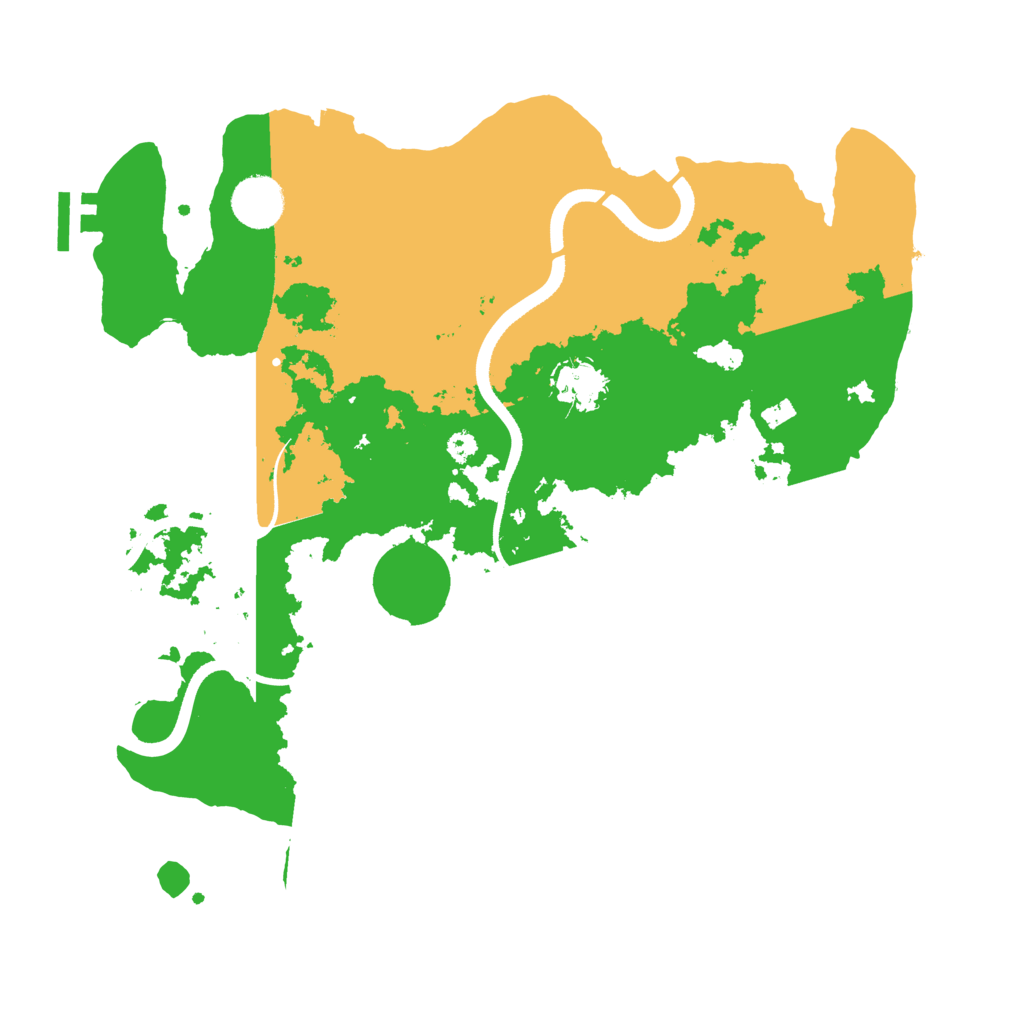 Biome Rust Map: Procedural Map, Size: 3500, Seed: 160858677