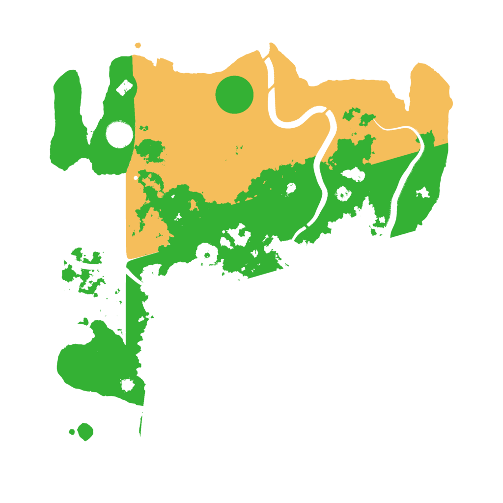 Biome Rust Map: Procedural Map, Size: 3500, Seed: 160858677