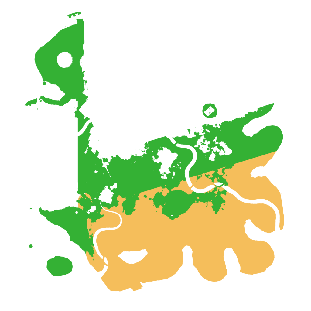Biome Rust Map: Procedural Map, Size: 3500, Seed: 33302998