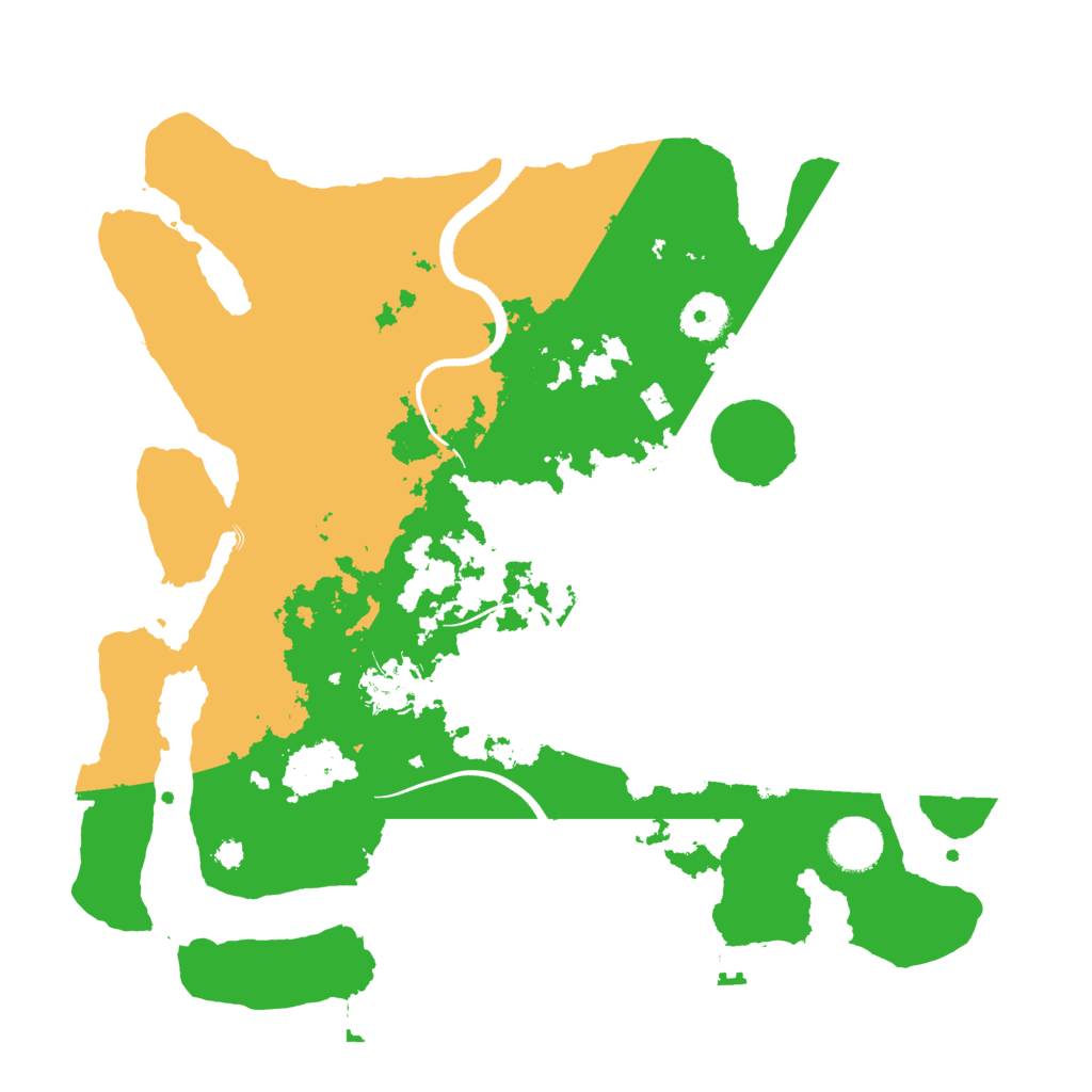 Biome Rust Map: Procedural Map, Size: 3500, Seed: 8123