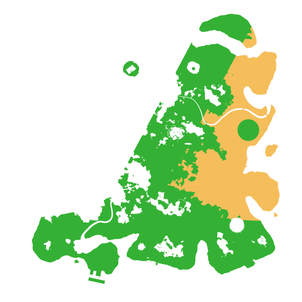 Biome Rust Map: Procedural Map, Size: 3700, Seed: 1230405918