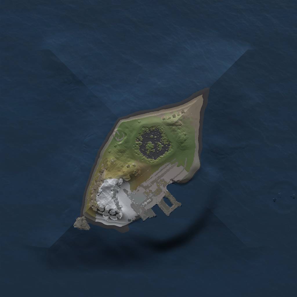 Rust Map: Procedural Map, Size: 1000, Seed: 80, 4 Monuments