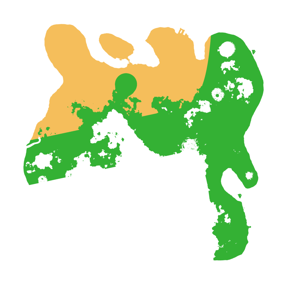 Biome Rust Map: Procedural Map, Size: 3500, Seed: 444958940