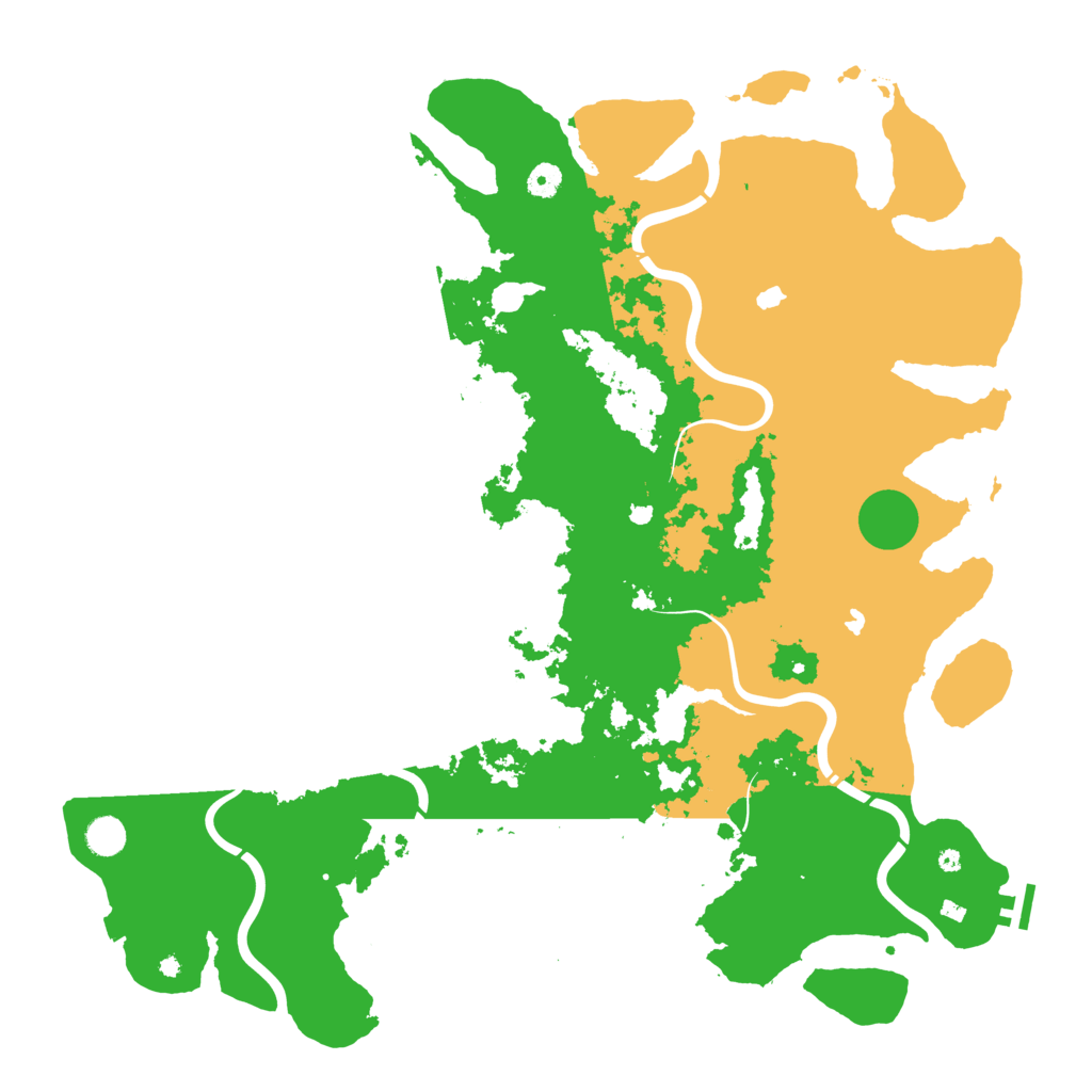 Biome Rust Map: Procedural Map, Size: 4800, Seed: 31543