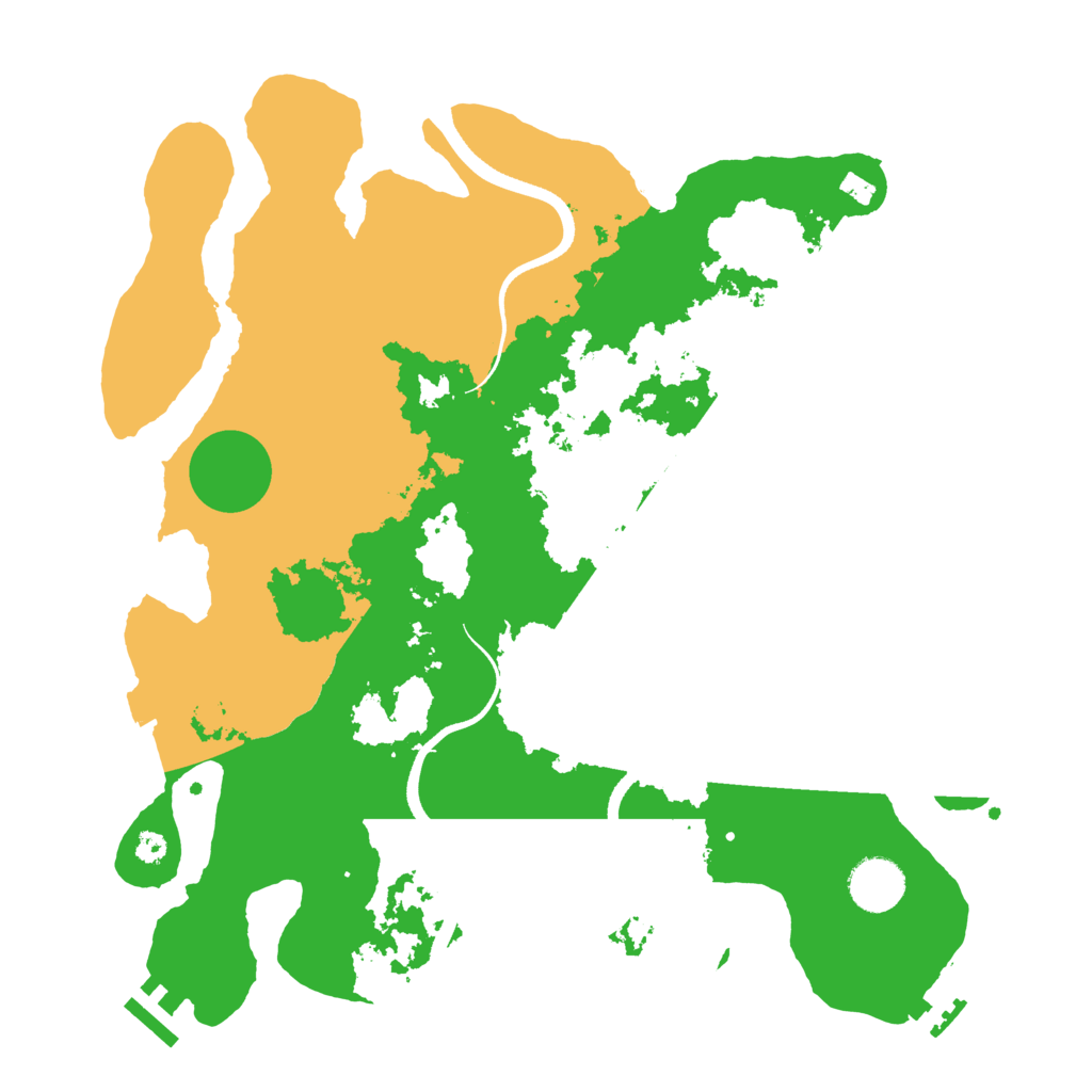 Biome Rust Map: Procedural Map, Size: 3500, Seed: 1583171859