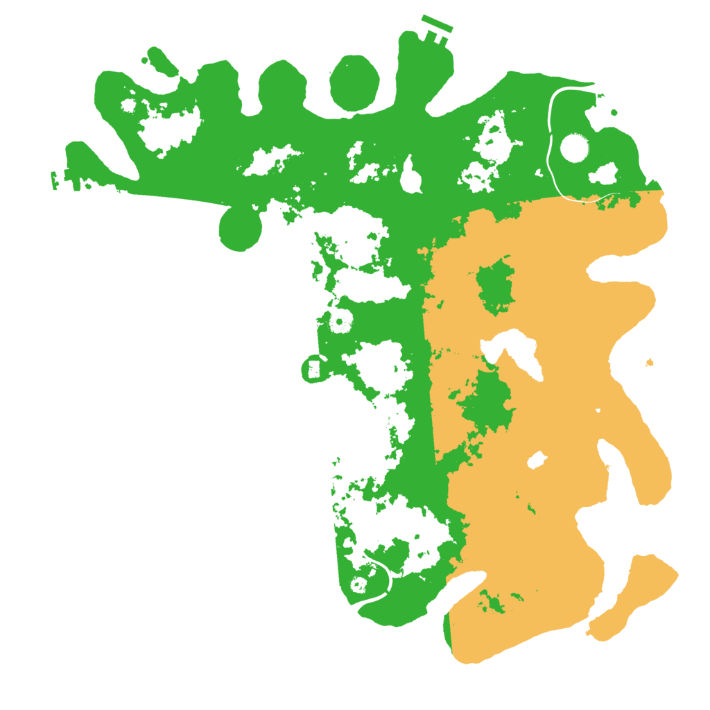 Biome Rust Map: Procedural Map, Size: 4400, Seed: 25449023